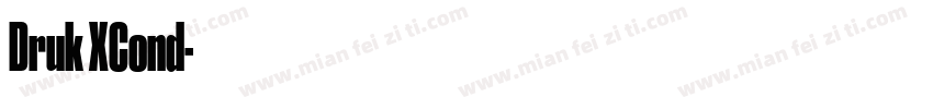 Druk XCond字体转换